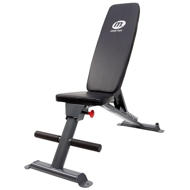 En hopfällbar träningsbänk från Master Fitness