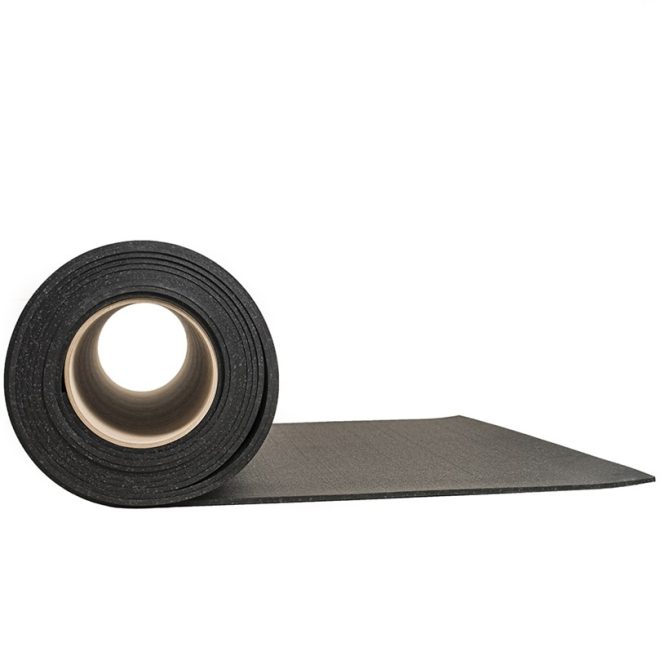 Master Fitness Gymgolv 6mm Svart/Grå 10m/rulle